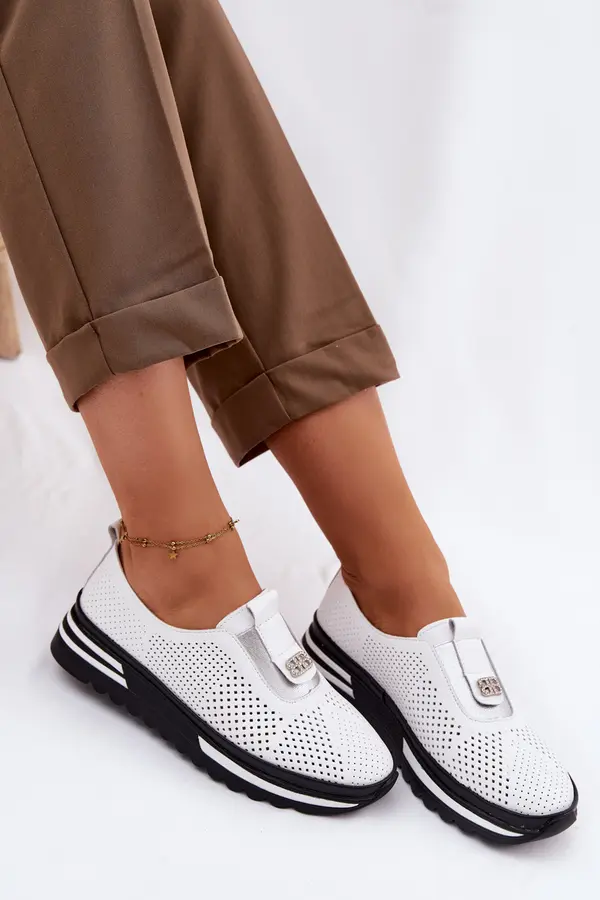 S. BARSKI S. BARSKI Дамски кожени мокасини