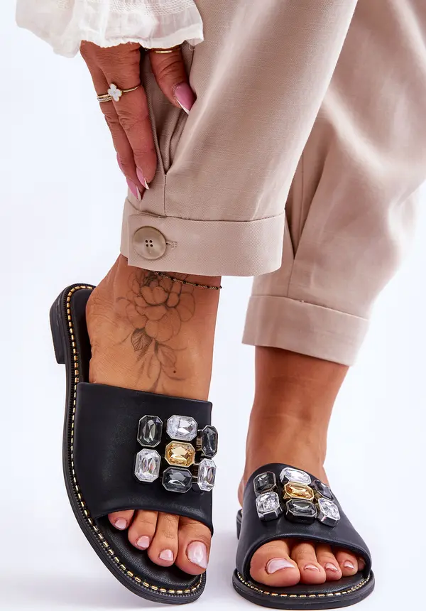 S. BARSKI S. BARSKI Дамски сандали с камъни S.Barski