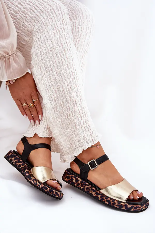 S. BARSKI S. BARSKI Кожени Елегантни Жени Сандали S.Barski GR51-603 Златни