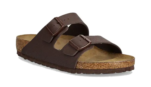 Birkenstock Сандали - Birkenstock Arizona BF Saffiano Roast тесни кафяви