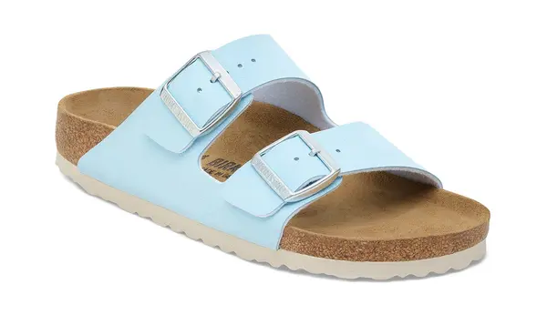 Birkenstock Сандали - Birkenstock Arizona Birko-Flor Nubuk Narrow Fit Син