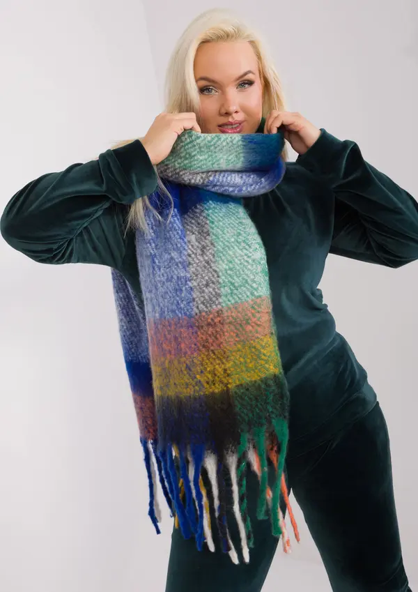 Wool Fashion Italia Scarf-AT-SZ-2313.31-dark blue