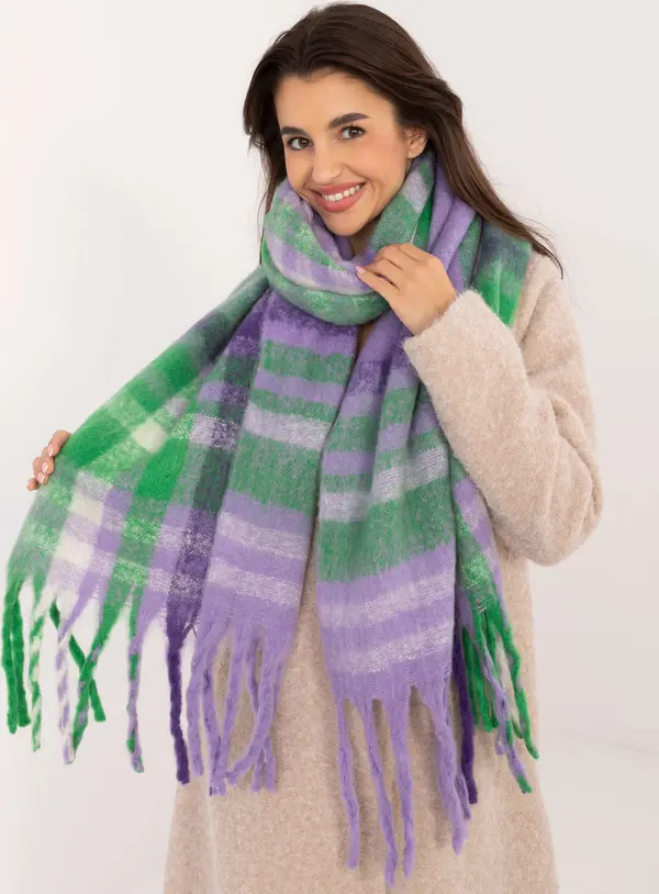 Wool Fashion Italia Scarf-AT-SZ-231301.21-purple