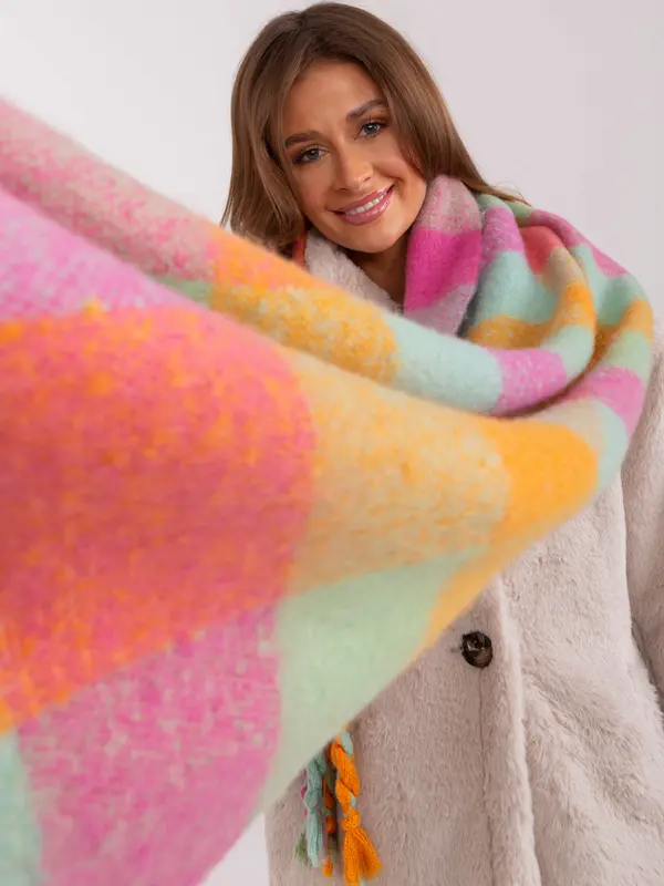 Wool Fashion Italia Scarf-AT-SZ-2313501.98-pink