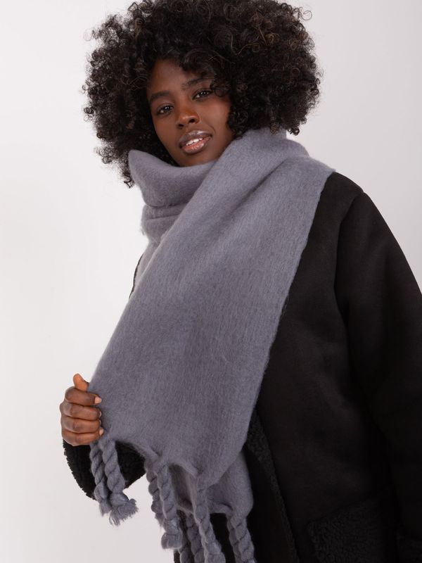 Wool Fashion Italia Scarf-AT-SZ-2313502.20P-dark gray