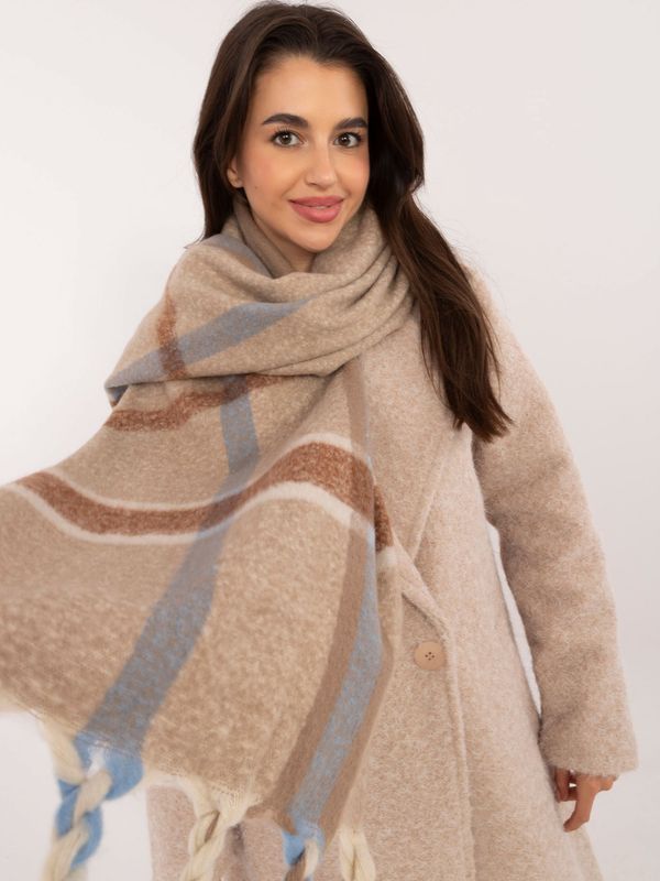 Wool Fashion Italia Scarf-AT-SZ-2315.33-dark beige