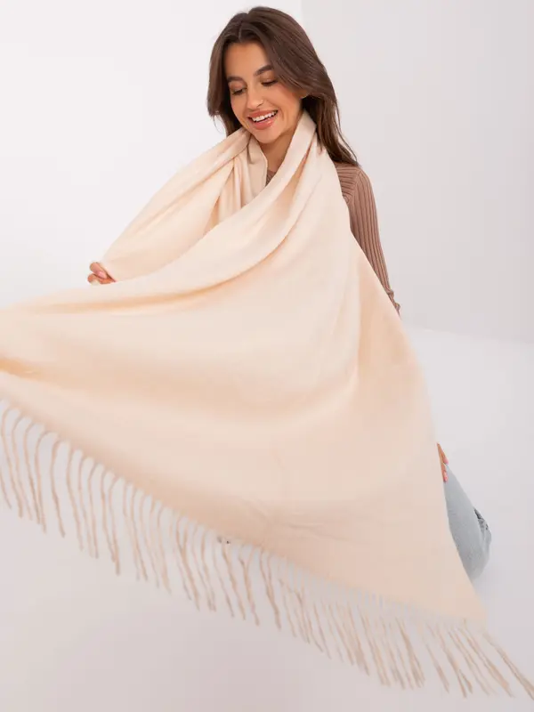 Wool Fashion Italia Scarf-AT-SZ-23185.62P-light beige