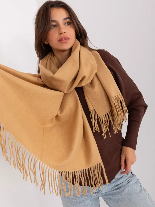Wool Fashion Italia Scarf-AT-SZ-23185.73P-camel