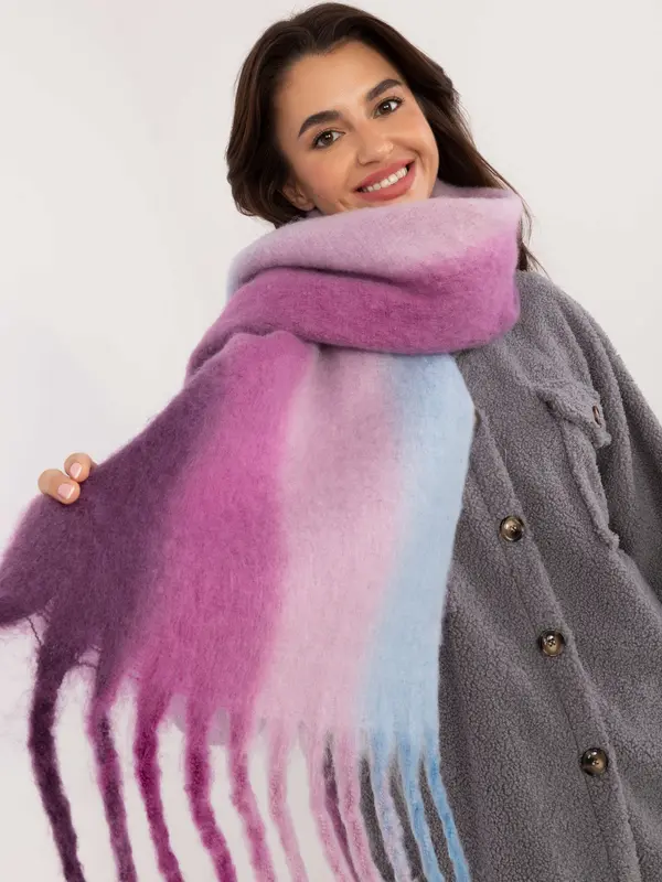 Wool Fashion Italia Scarf-AT-SZ-2320.50-purple
