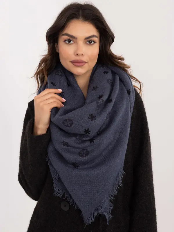Factory Price Scarf-AT-SZ-23504.93P-navy blue