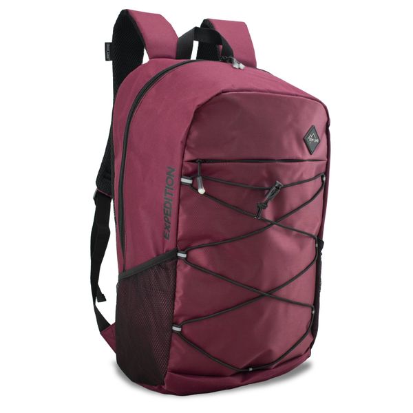 Semiline Semiline Unisex's Tourist Backpack A3033-3 Black/Cherry