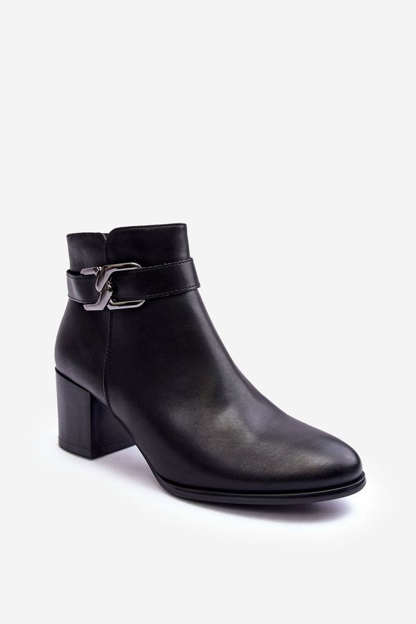 SERGIO LEONE SERGIO LEONE Дамски Топли Боти С Декорация Черни Астрид