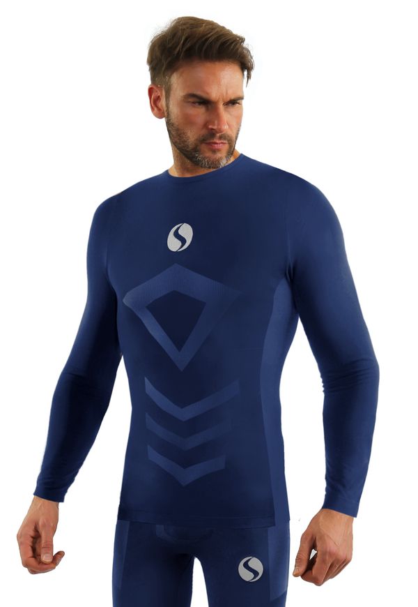 Sesto Senso Sesto Senso Man's Thermo Longsleeve Top CL40 Navy Blue