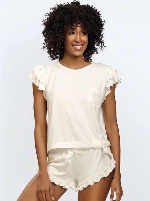 DKaren Set DKaren Lulu kr/r S-XL ecru 001