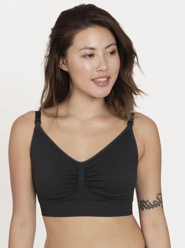 Dorina Set of two nursing bras in grey and black DORINA