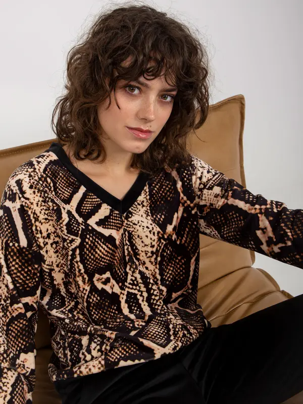 RUE PARIS Set-RP-KMPL-8190-4.18P-black-beige