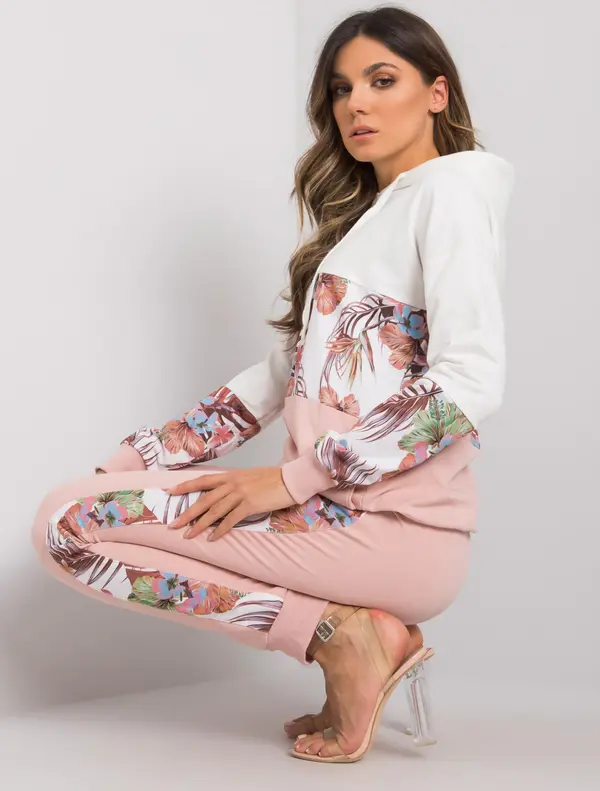 RUE PARIS Set-RV-KMPL-7356.82-white-pink