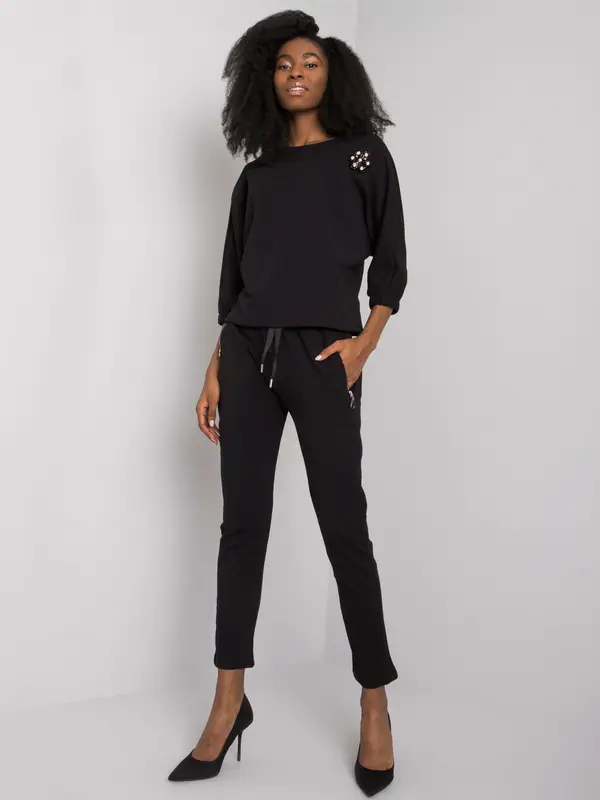 RUE PARIS Set-RV-KMPL-7363.25P-black