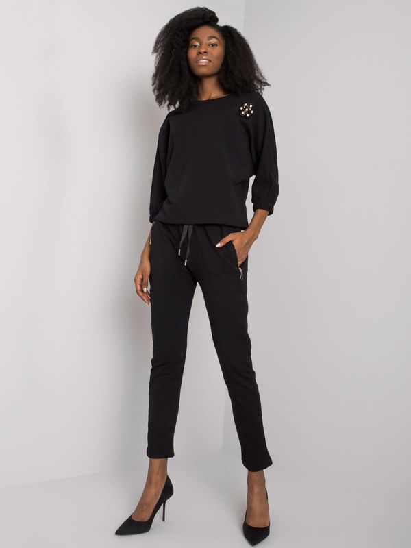 RUE PARIS Set-RV-KMPL-7363.25P-black