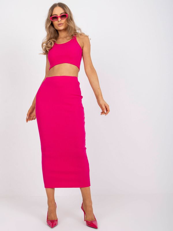 RUE PARIS Set-RV-KMPL-7846.66-fuchsia