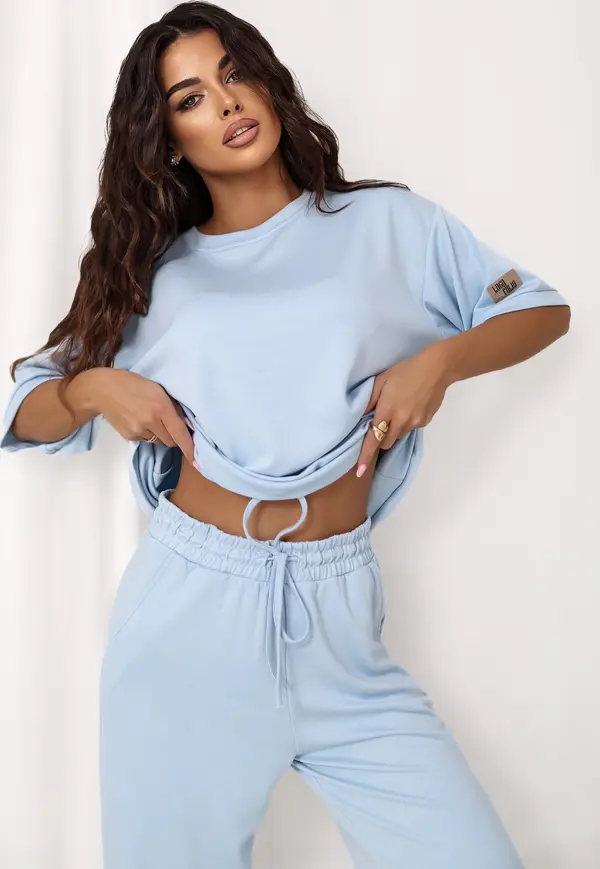 RUE PARIS Set-RV-KMPL-A1290.94-light blue