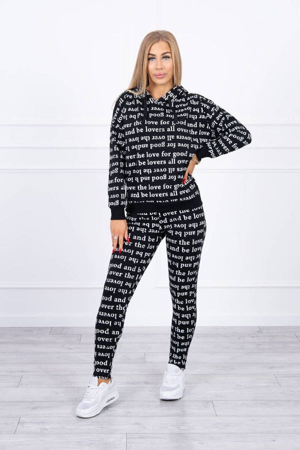 marka niezdefiniowana Set with black print