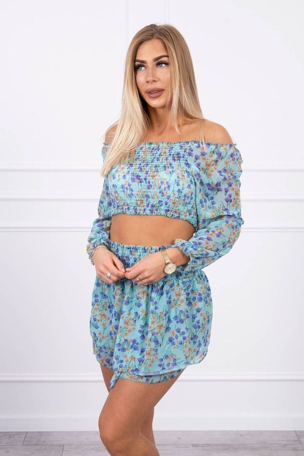 marka niezdefiniowana Set with mint flowers