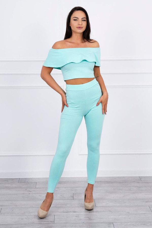 marka niezdefiniowana Set with mint ruffle