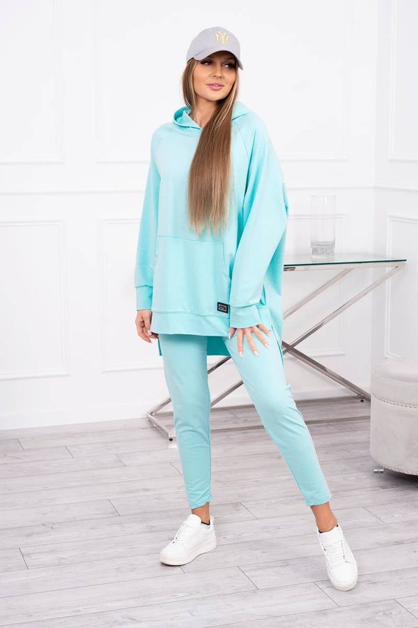 marka niezdefiniowana Set with mint sweatshirt