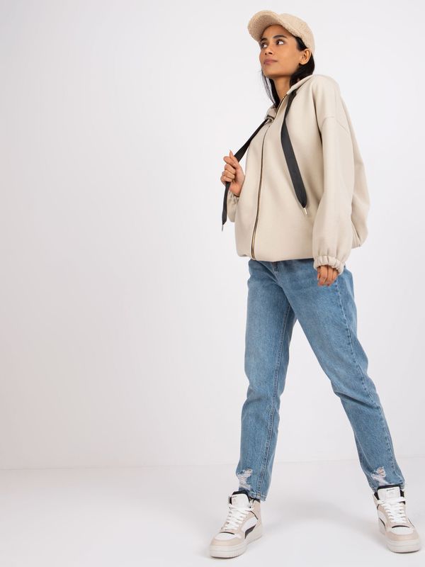 Fashionhunters Sevilla Beige Hoodie