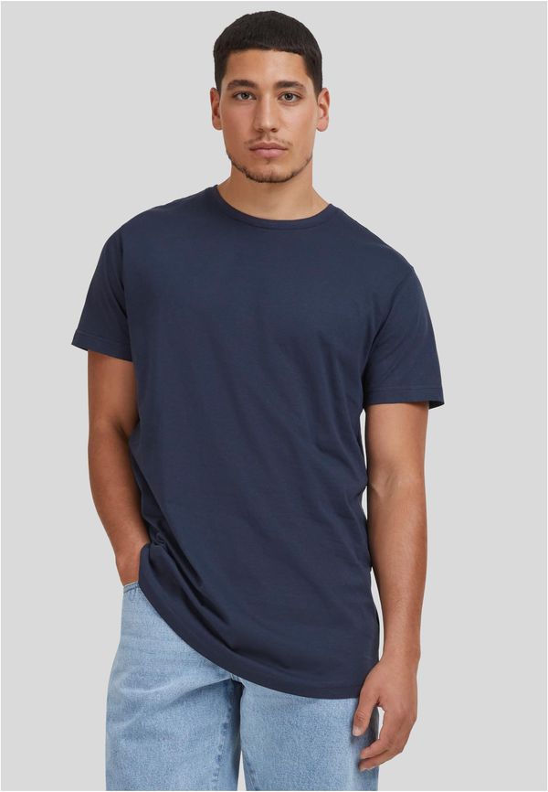 Urban Classics Shaped long T-shirt in a navy design