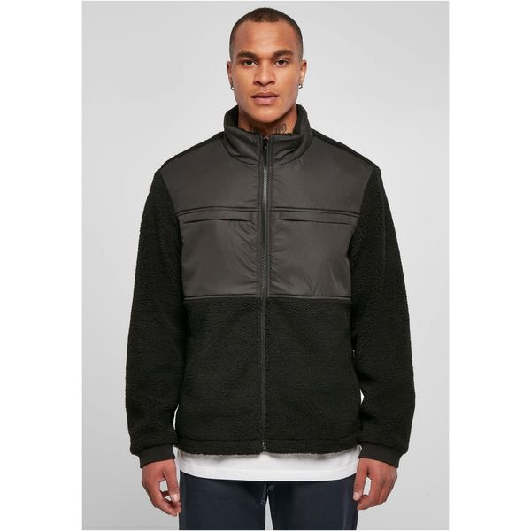 Urban Classics Sherpa patched jacket black