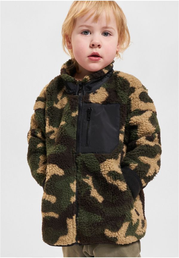 Urban Classics Kids Sherpa woodcamo jacket for boys