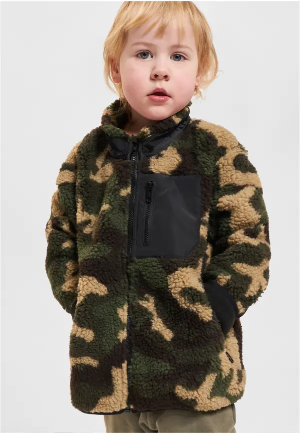 Urban Classics Sherpa woodcamo jacket for boys