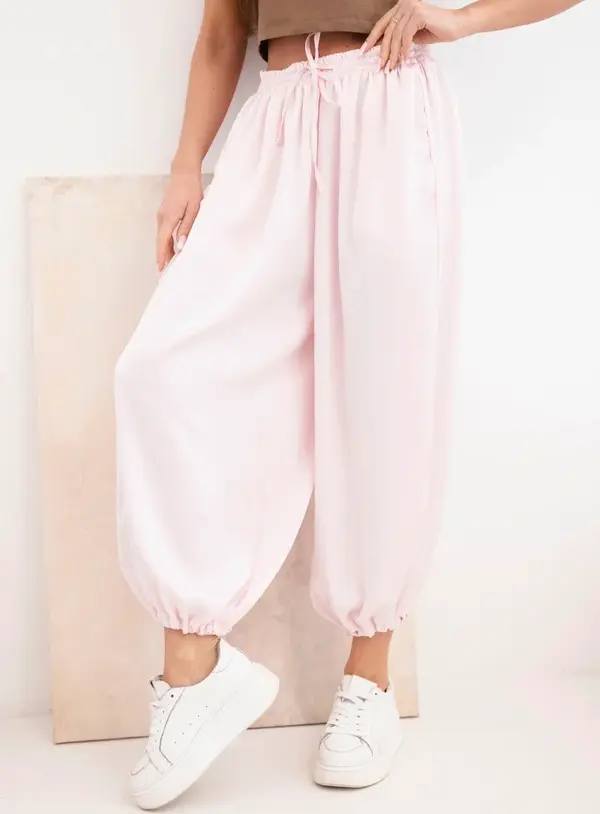 Kesi Włoski Широки панталони Kesi с еластична талия