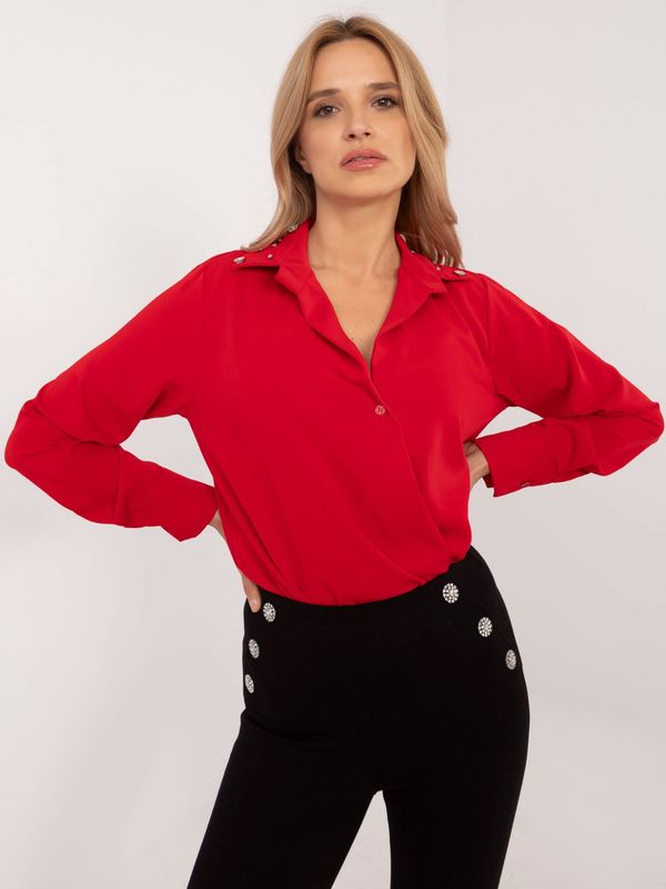 Italy Moda Shirt-DHJ-KS-15260.96-Red