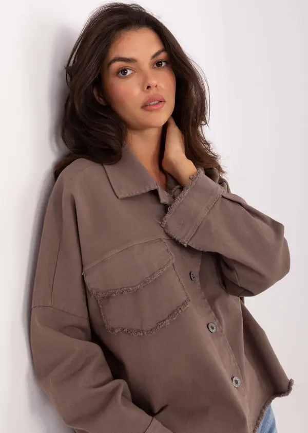 RUE PARIS Shirt-IT-KS-FL5779.87-dark beige