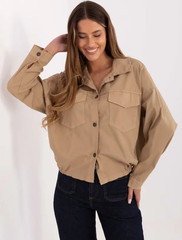 RUE PARIS Shirt-IT-KS-FL9273.86-camel