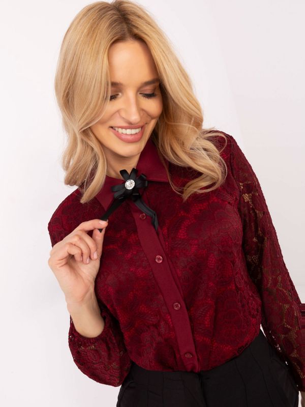 Italy Moda Shirt-MI-KS-C242.16X-burgundy