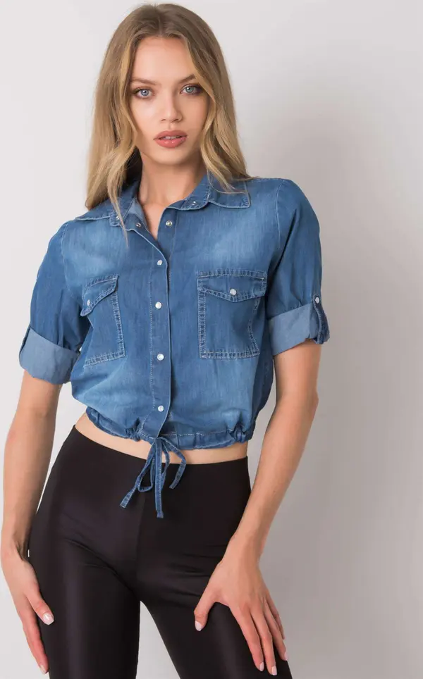 RUE PARIS Shirt-RO-KS-5432.07P-blue