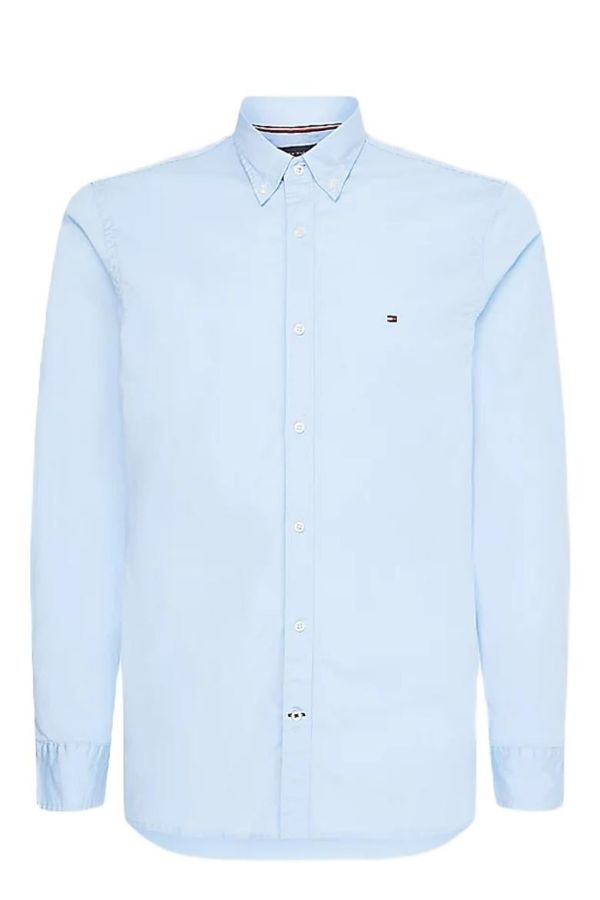 Tommy Hilfiger Shirt - TOMMY HILFIGER CORE STRETCH SLIM PO light blue