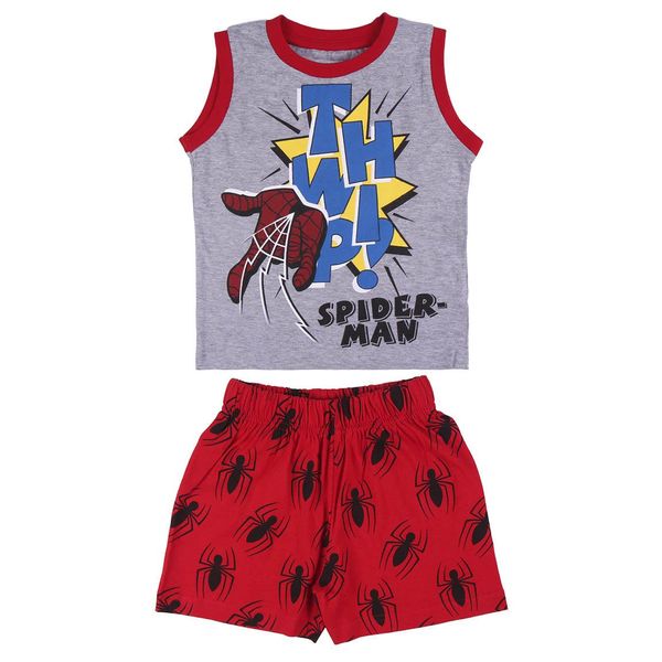 Spiderman SHORT PAJAMAS SUSPENDERS SINGLE JERSEY SPIDERMAN