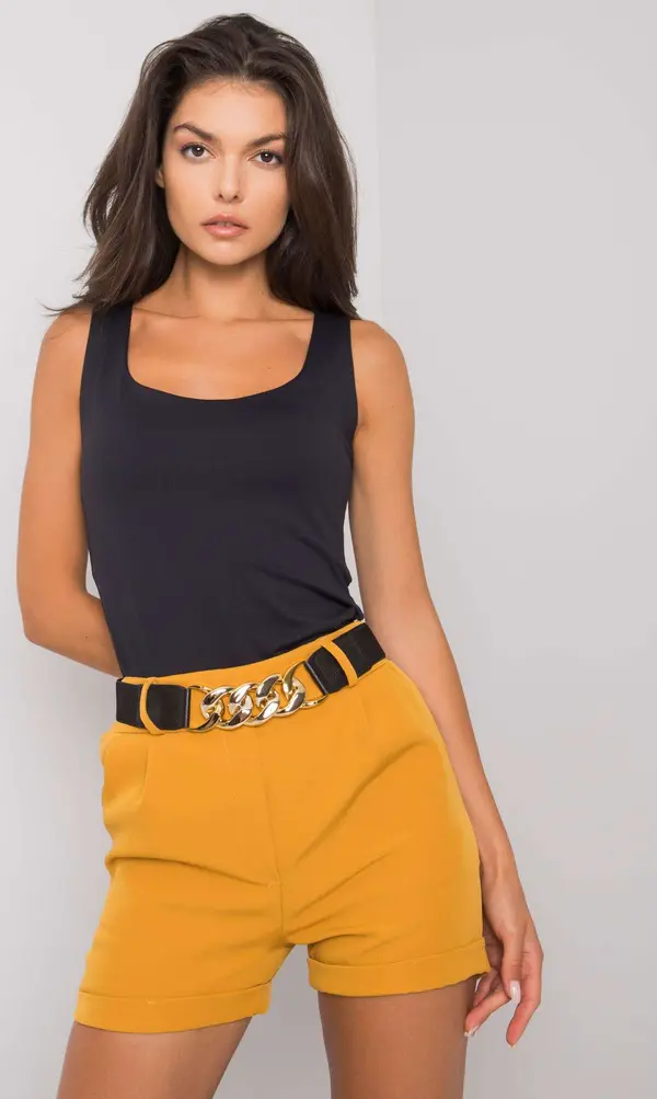 Italy Moda Shorts-DHJ-SN-13186.03P-dark yellow