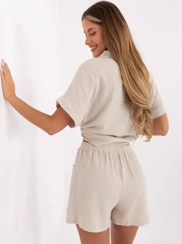 Italy Moda Shorts-MO-SN-9717.95-beige