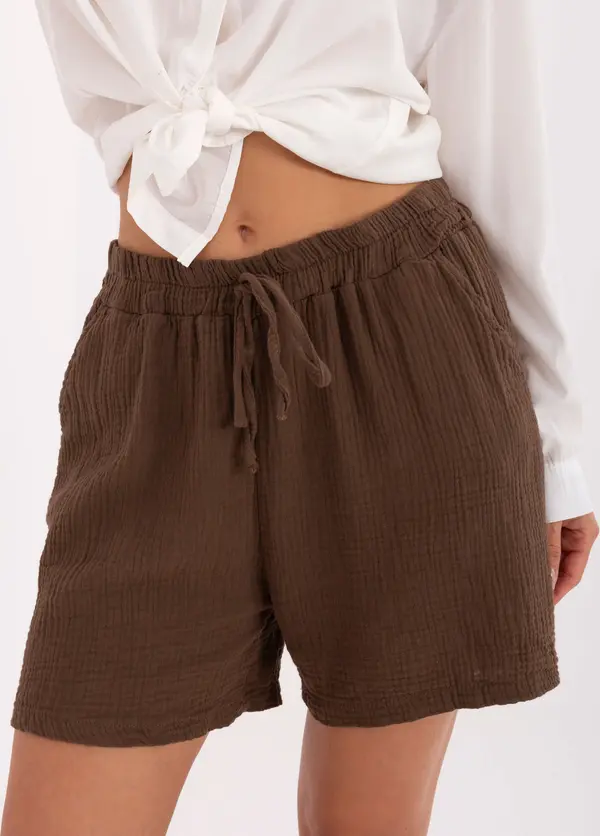 Italy Moda Shorts-MO-SN-9717.95-brown