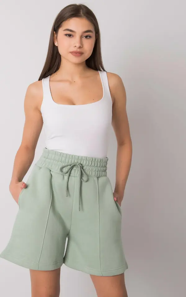 BASIC Feel Good Shorts-RV-SN-6992-1.84-Pistachio