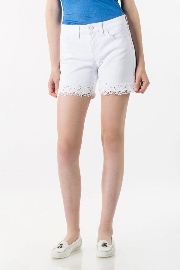 Tommy Hilfiger Shorts - TOMMY HILFIGER ROME RW SHORT BATIK white