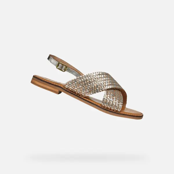 GEOX Silver Women's Sandals Geox Maddalusiac - Women's