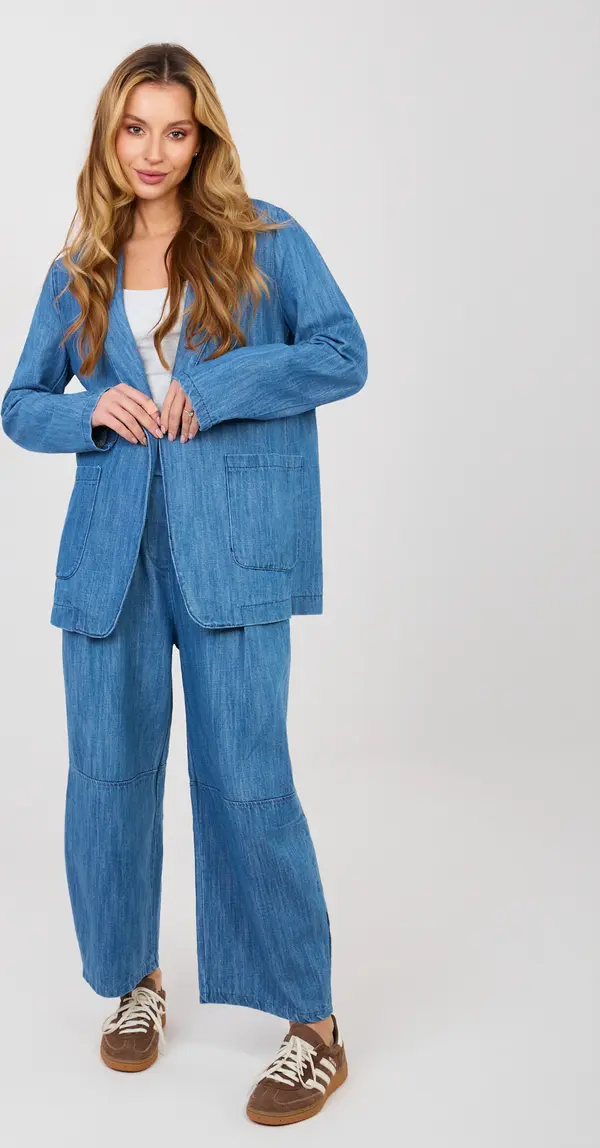 RUE PARIS Син дамски блейзър