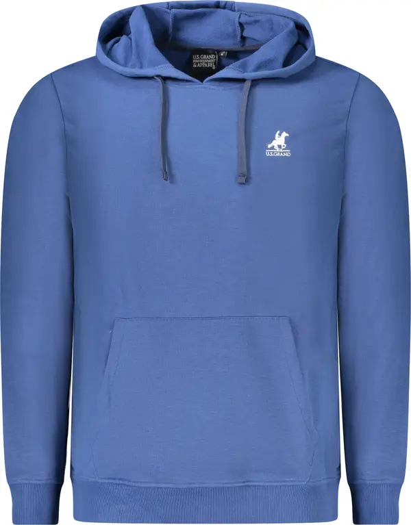 U.S. GRAND Син мъжки суичър с качулка